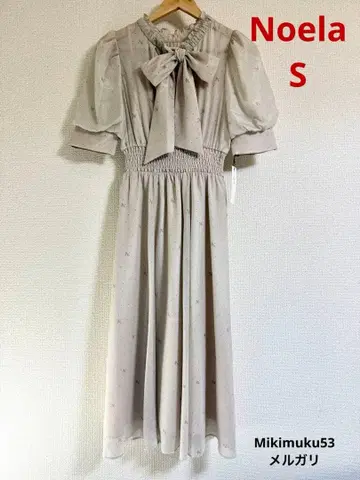 Noela 베이지 리본 포함 원피스 미사용 새상품 택 포함 사이즈 S