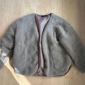 플리스 자켓 베이지