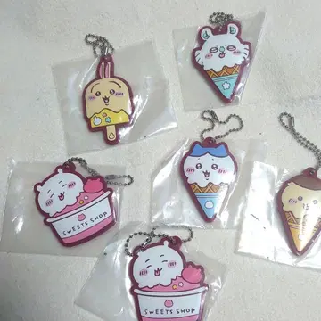 치이카와 (먼작귀) 제일복권 G상 러버 키링 러버 참 묶음