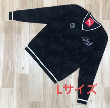 푸마 골프 남성용 자카드 V넥 니트