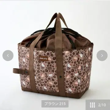 시마무라 키티 쇼핑백 보냉백 브라운