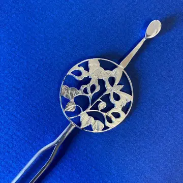 헤어콤 시스루 세공 은세공 비녀 핸드메이드 머리 장식 [ 가격 인하 ]