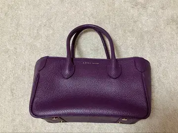 [새상품급] ADMJ 마이크로 미니 퍼플 핸드백 슈링크 가죽 소가죽