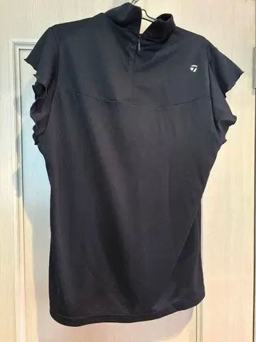 TAYLORMADE 여성용 블랙 하프 지퍼 셔츠
