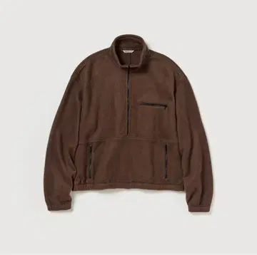 PURE SILK COMFORT FLEECE HALFZIP AURALEE