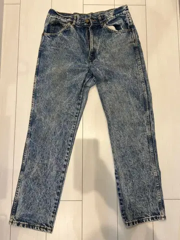 W31/구제 의류 h.i.s 청바지 90s 케미컬 워시 데님