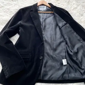 벨벳 광택 다케오 키쿠치 테일러드 자켓 벨로아 블랙 L