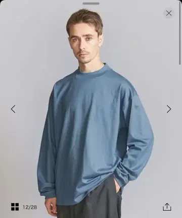 BEAUTY&YOUTH 코튼 모크 넥 티셔츠