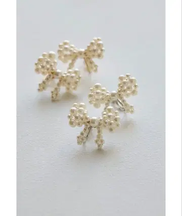 리본형 펄 귀찌