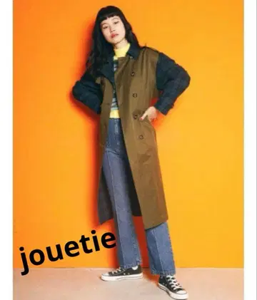 jouetie 체크 트렌치코트