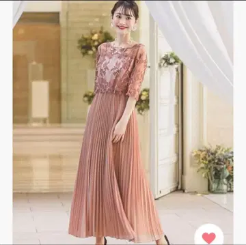 카나 플리츠 원피스 결혼식 원피스 레이스 드레스 롱 드레스