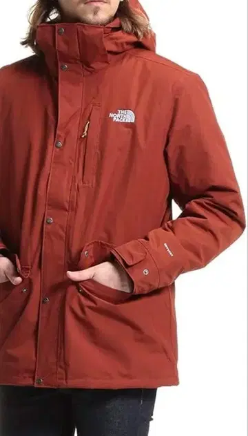 새상품 THE NORTH FACE 오렌지 다운 자켓 L 사이즈