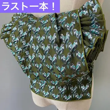 성인 헤코오비 바즈 스퀘어 장척 자카드 헤코오비 반폭 오비