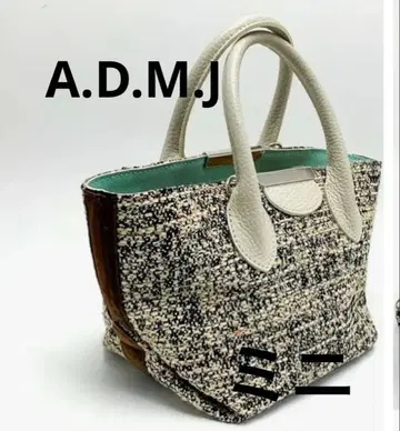 A.D.M.J 트위드 하의 악센트 핸드백 대(이미지는 미니)