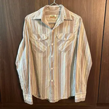 WYTHE 마드라스 스트라이프 셔츠