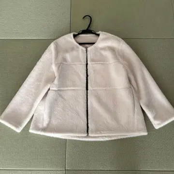 노카라 인조 모피 자켓