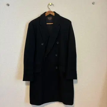 MR. OLIVE 블랙 체스터 코트