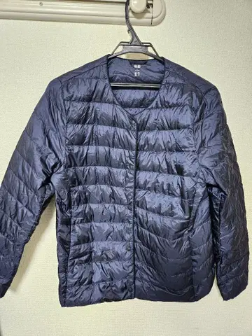 UNIQLO 네이비 다운 자켓 XL 노카라