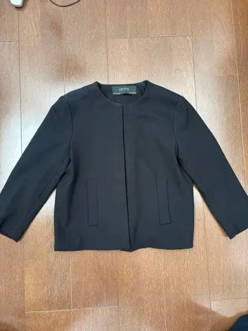 ZARA 노카라 자켓 블랙