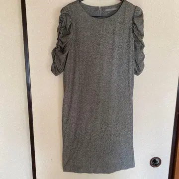 띠어리 럭스 그레이 무릎 기장 원피스