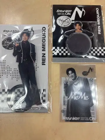SnowMan 메구로 렌 굿즈 3종 세트