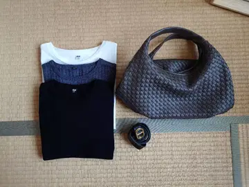 UNIQLO 유니클로 반팔 3벌 백 벨트 세트 판매