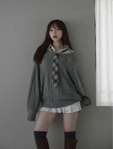 ANDMARY Mimi girls set mini dress gray