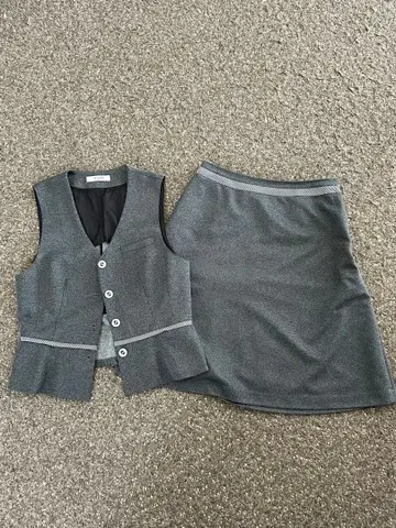 Selery 여성용 사무복 베스트와 스커트 세트