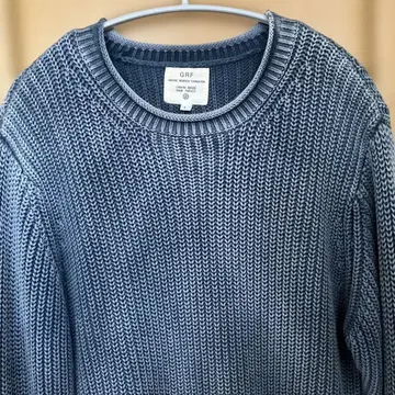 GRF 데님 블루 니트 스웨터 L 사이즈
