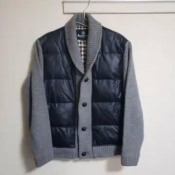 Aquascutum 다운 자켓 MEDIUM 블랙/그레이
