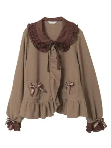 핑크하우스 론 카라 압축 부클레 가디건