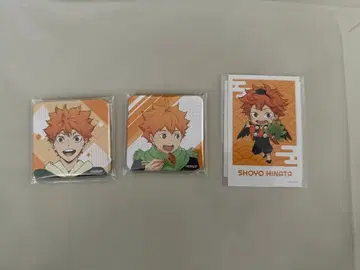 하이큐 놀이 전부 즐겨 in 난자타운 사각형 캔뱃지 히나타 쇼요