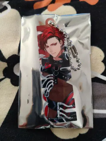 브라스 명찰 키링 흑요석