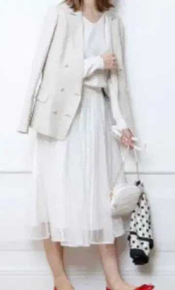 아푸와이저 리셰 펄 진주 버튼 자켓 블레이저 더블 겉옷