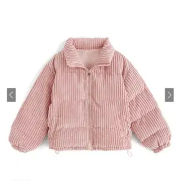 코듀로이 핑크 다운 자켓 코듀로이 다운 자켓 [ask38]