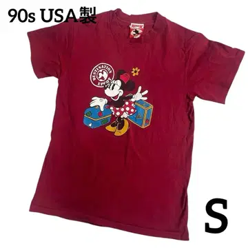 90s USA제 미니 프린트 T셔츠 S vintage