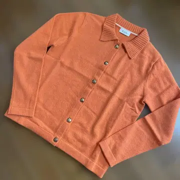 SCAPA 오렌지 긴팔 가디건