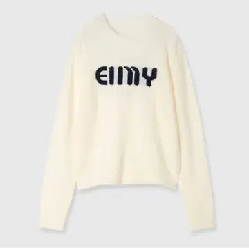 eimyistoire 로고 니트 화이트
