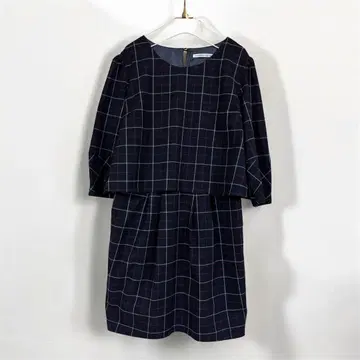 IEDIT 원피스 빅 사이즈 3L 체크 무늬