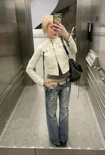 y2k archive 가죽 가방 grunge 그런지 opium