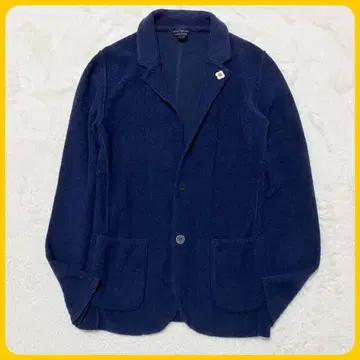 새상품급 LARDINI 니트 테일러드 자켓 2B 부토니에르 XS
