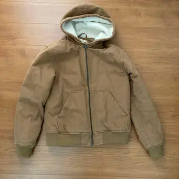 L.O.G.G. 후드 부착 브라운 자켓 M