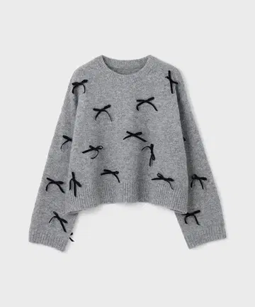 그레이스 콘티넨탈 리본 니트 탑