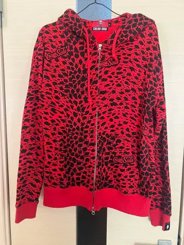 CREAM SODA 레오파드 무늬 후디 M 사이즈