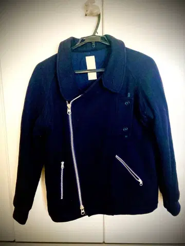 네이비 더블 브레스트 울 자켓