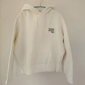 SEAVALLEY MOUNTAIN CLUB 화이트 후드티 SEA 맨투맨