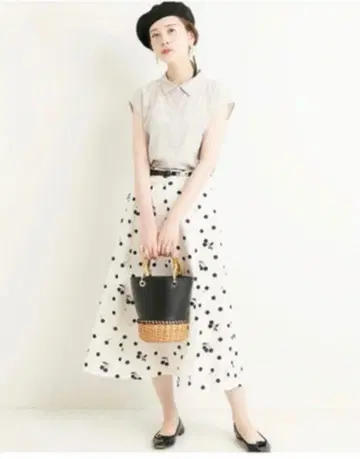 IENA sese 체리 패턴 스커트