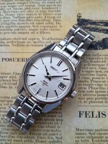 SEIKO 45KS HI-BEAT 수동 와인딩 시계 실버