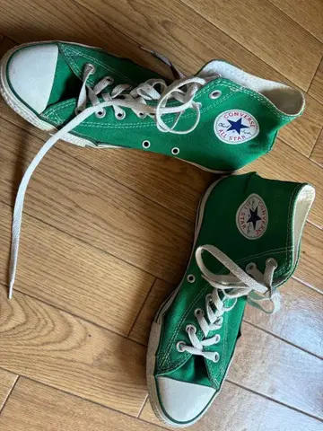 CONVERSE 그린 하이컷 스니커즈 26.5