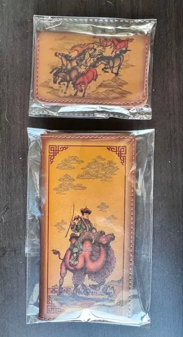 몽골 가죽 지갑